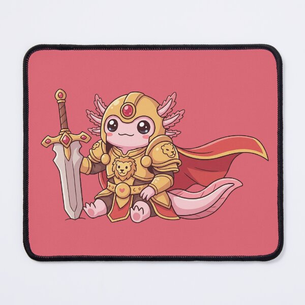 Item preview, Cute Axolotl Knight designed and sold by MarlonOspinaStore.