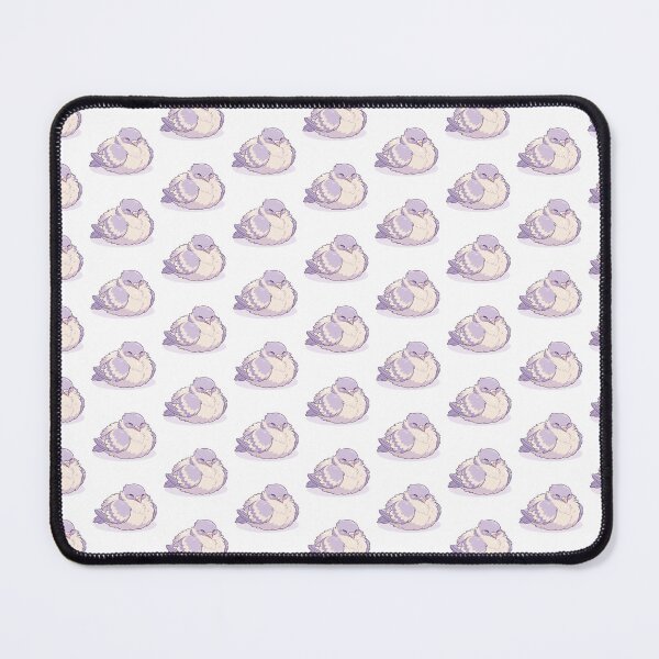 Item preview, Cozy Sleepy Pigeon | Fluffy Pastel Kawaii Bird Design designed and sold by HelgaCraftery.