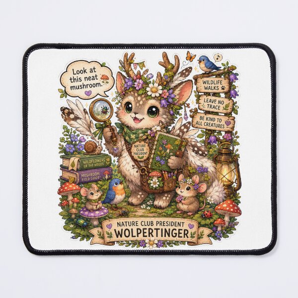 Item preview, Cryptid Nature Club President designed and sold by Candlelit Catastrophes.