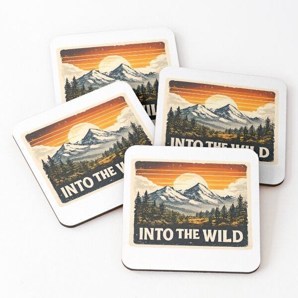 Item preview, Into The Wild Vintage Mountain Sunset Adventure Design designed and sold by vansaidshop ⭐⭐⭐⭐⭐.