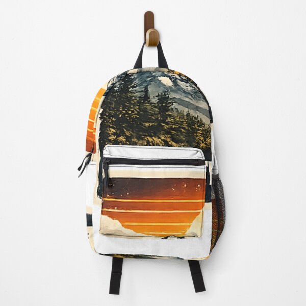 Item preview, Into The Wild Vintage Mountain Sunset Adventure Design designed and sold by vansaidshop ⭐⭐⭐⭐⭐.