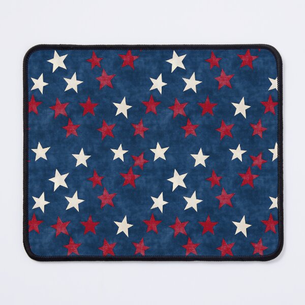 Item preview, Scattered Americana Star Pattern | Modern Navy and Red Star Print | Organic Patriotic Stars Design | Minimalist Navy and Red Stars | Modern July 4th Festive designed and sold by VivaFy.