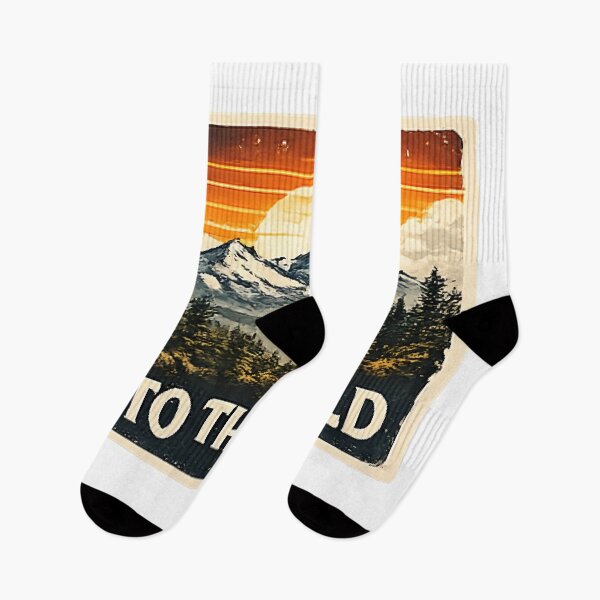 Item preview, Into The Wild Vintage Mountain Sunset Adventure Design designed and sold by vansaidshop ⭐⭐⭐⭐⭐.