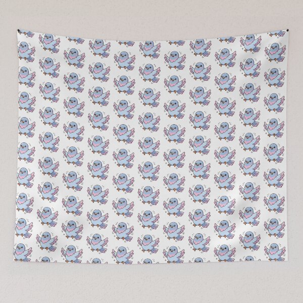 Item preview, Happy Kawaii Pigeon | Cute Flapping Bird Pastel Design designed and sold by HelgaCraftery.