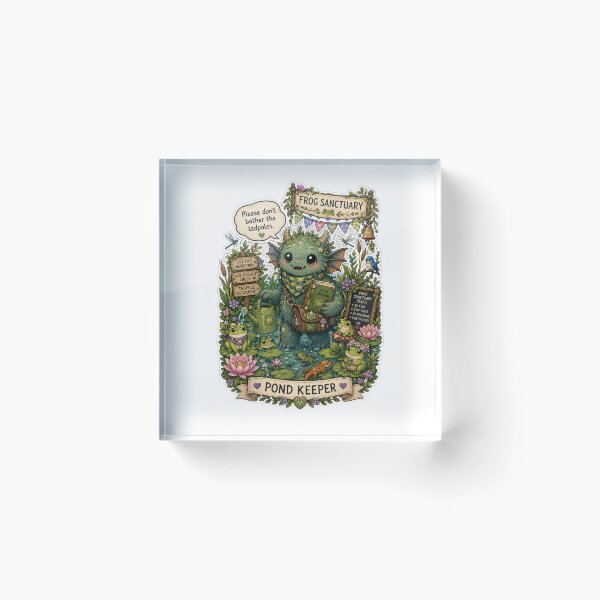 Item preview, Frog Pond Keeper designed and sold by Candlelit Catastrophes.