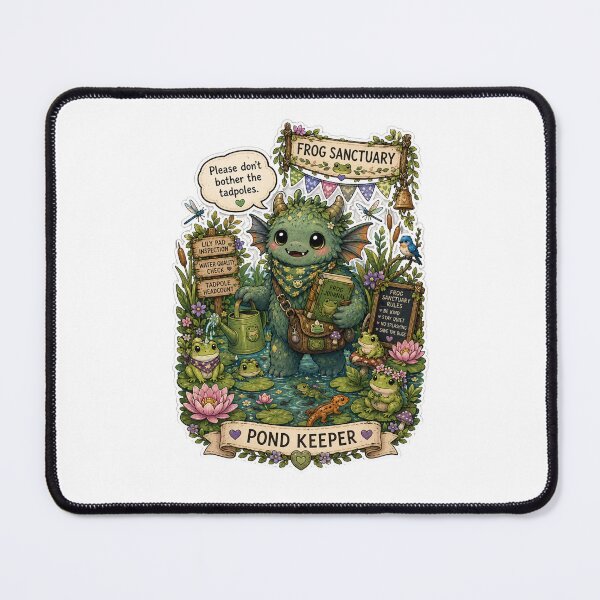 Item preview, Frog Pond Keeper designed and sold by Candlelit Catastrophes.