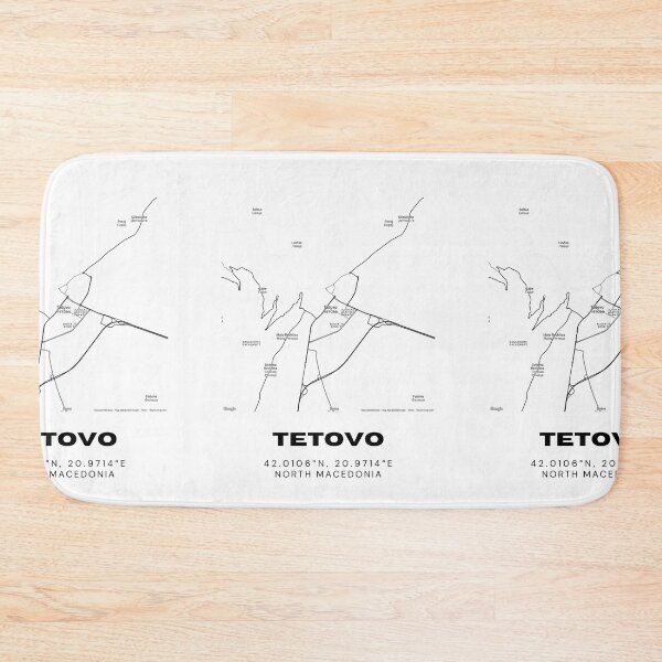 Item preview, Tetovo North Macedonia Minimalist City Map Print designed and sold by RM-Journey.