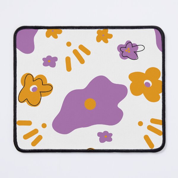 Item preview, HAPPY FLOWERS ORANGE AND PURPLE 2 designed and sold by isamartindesign.