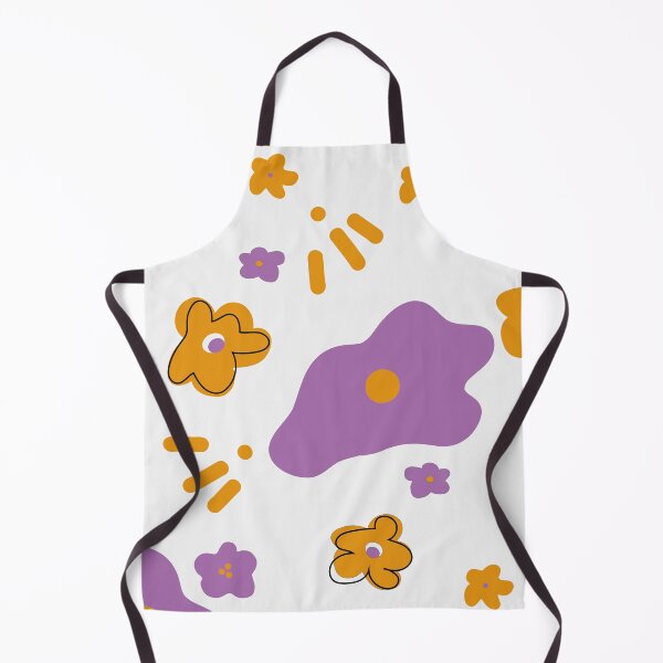 Item preview, HAPPY FLOWERS ORANGE AND PURPLE 2 designed and sold by isamartindesign.