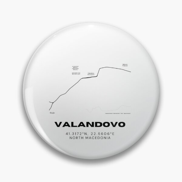 Item preview, Valandovo North Macedonia Modern Street Map Poster designed and sold by RM-Journey.