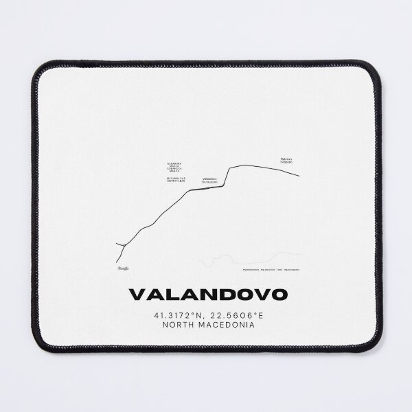 Item preview, Valandovo North Macedonia Modern Street Map Poster designed and sold by RM-Journey.