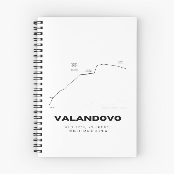 Item preview, Valandovo North Macedonia Modern Street Map Poster designed and sold by RM-Journey.