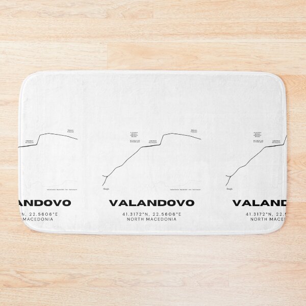 Item preview, Valandovo North Macedonia Modern Street Map Poster designed and sold by RM-Journey.