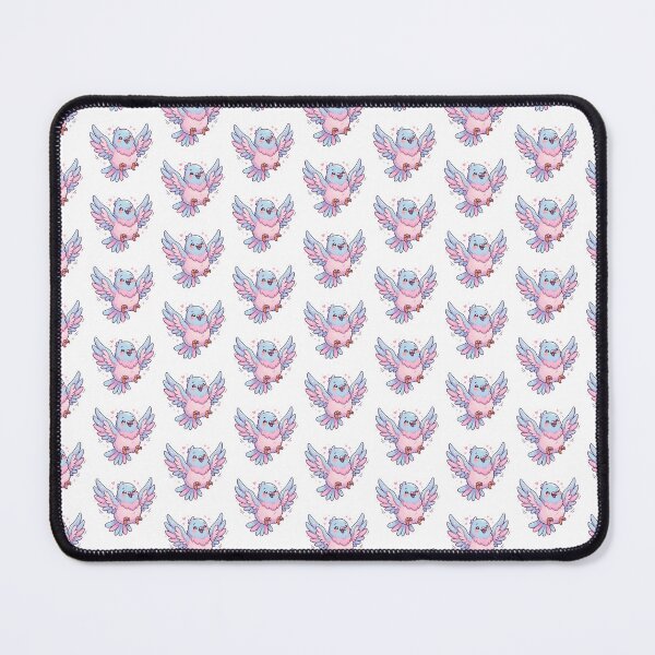 Item preview, Cute Kawaii Pigeon with Hearts | Pastel Fluffy Love Bird designed and sold by HelgaCraftery.