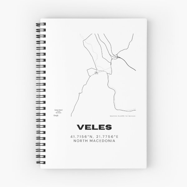 Item preview, Veles North Macedonia Minimalist City Map Artwork designed and sold by RM-Journey.