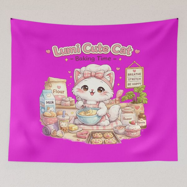 Item preview, Lumi Cute Cat – Baking Time designed and sold by Mochi Studio.