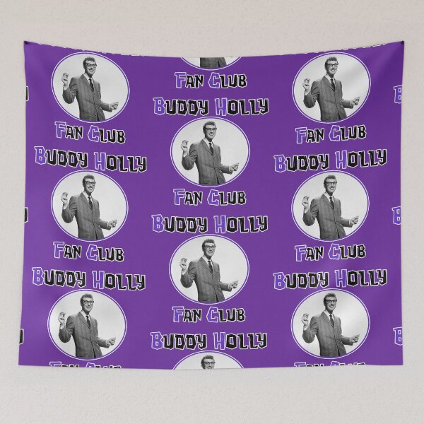 Item preview, Buddy Holly Fan Club Purple designed and sold by Normbot2000.