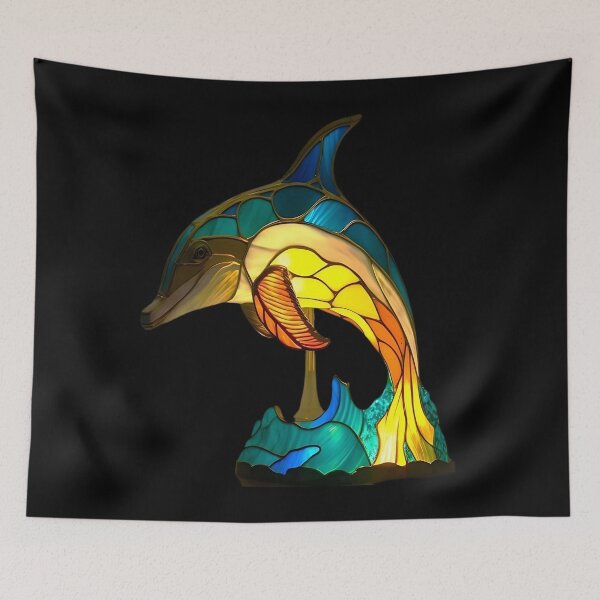 Item preview, Stained Glass Dolphin designed and sold by Johnnies.
