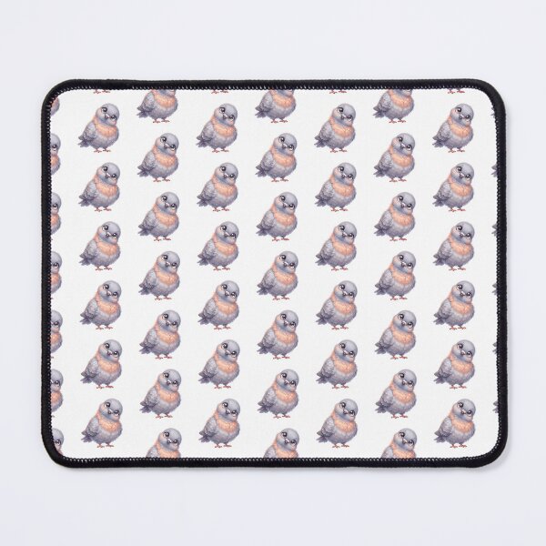 Item preview, Adorable Fluffy Pigeon | Cute Big Eyes Bird Illustration designed and sold by HelgaCraftery.