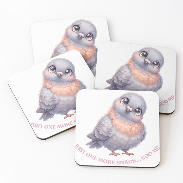 Item preview, Just One More Snack… Pigeon | Cute Funny Fluffy Bird Design designed and sold by HelgaCraftery.