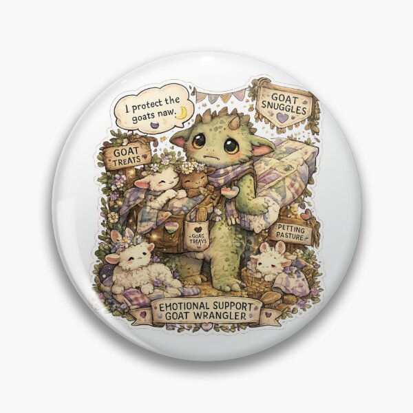 Item preview, Emotional Support Goat Wrangler designed and sold by Candlelit Catastrophes.