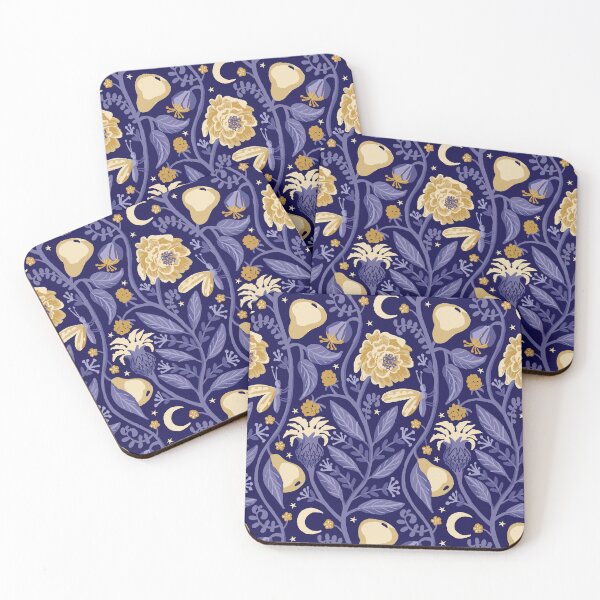 Item preview, Midnight Fruit Garden - Violet and yellow designed and sold by kobyakov.