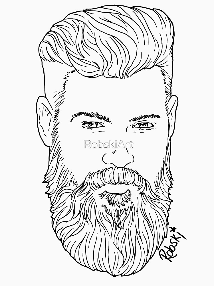 Handsome Bearded Bear BL by RobskiArt