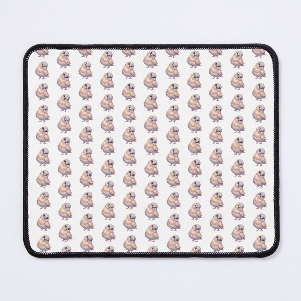 Item preview, Cute Fluffy Pigeon with Big Eyes | Soft Pastel Bird Illustration designed and sold by HelgaCraftery.