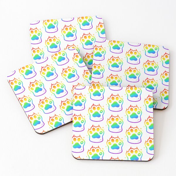 Item preview, Rainbow Kawaii Cat Paw Pride LGBT designed and sold by CuteKats.
