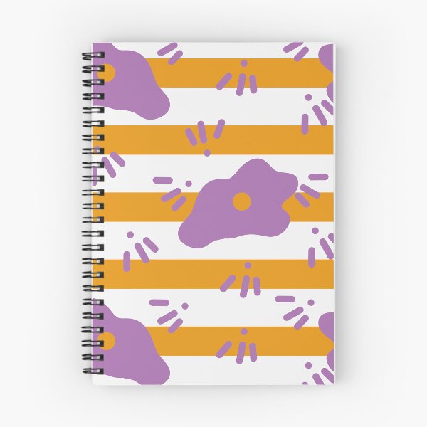 Item preview, HAPPY FLOWERS ORANGE AND PURPLE 4. STRIPES designed and sold by isamartindesign.