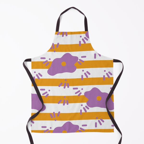 Item preview, HAPPY FLOWERS ORANGE AND PURPLE 4. STRIPES designed and sold by isamartindesign.