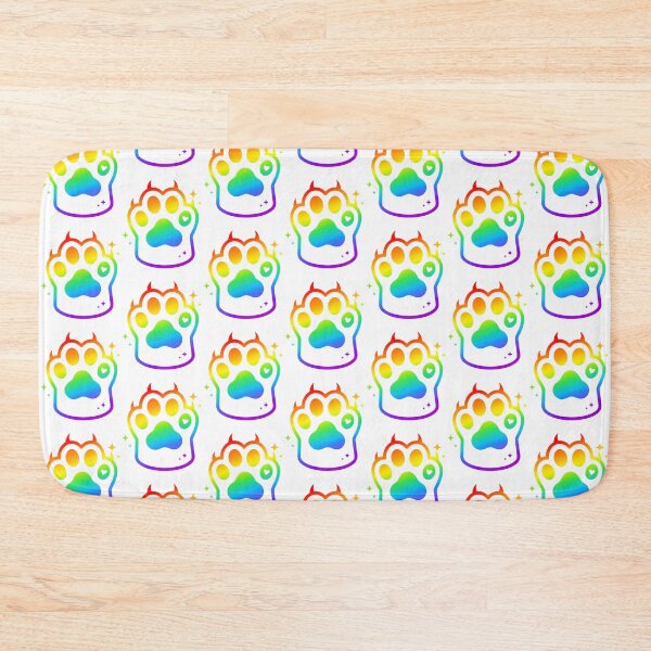 Item preview, Rainbow Kawaii Cat Paw Pride LGBT designed and sold by CuteKats.