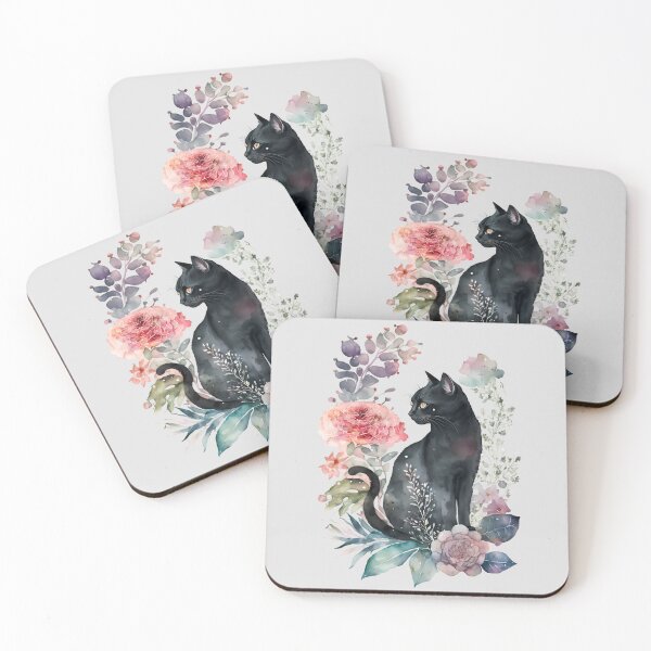 Item preview, Lovely Botanical Feline Portrait designed and sold by FloreDreamStudio.