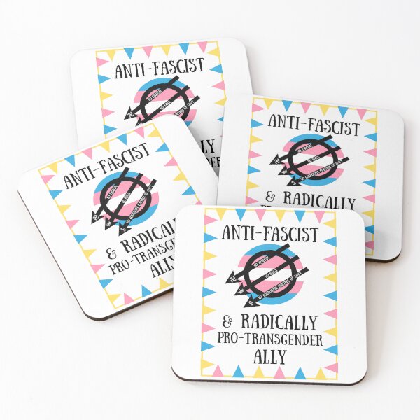 Item preview, Anti-Fascist & Radically Pro-Transgender Ally designed and sold by Catt's Creations.