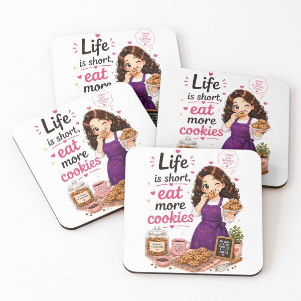 Item preview, Life is Short, Eat More Cookies designed and sold by thecookiegallery.