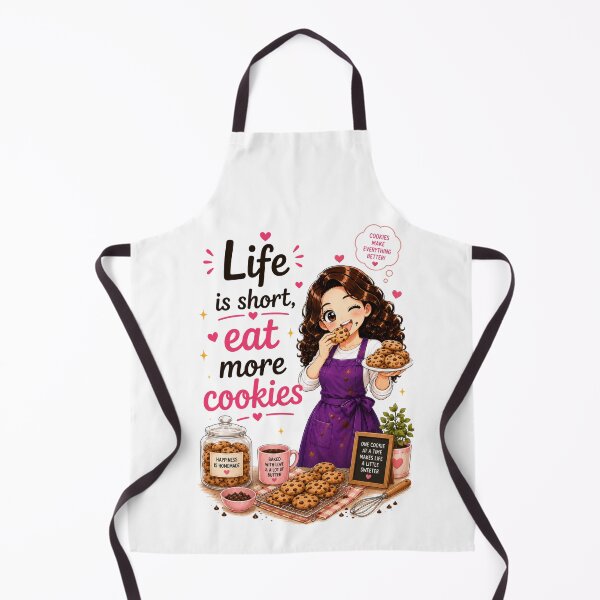 Item preview, Life is Short, Eat More Cookies designed and sold by thecookiegallery.