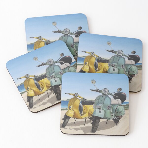 Item preview, Classic motorcycles on the beach designed and sold by Adrián Hermida.
