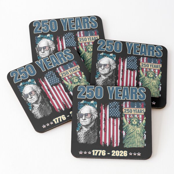 Item preview, 250 Years USA George Washington Statue of Liberty 4th of July 2026 Retro Patriotic American flag designed and sold by Youngkev-arts.