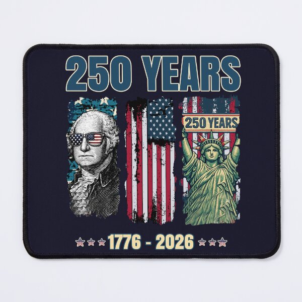 Item preview, 250 Years USA George Washington Statue of Liberty 4th of July 2026 Retro Patriotic American flag designed and sold by Youngkev-arts.