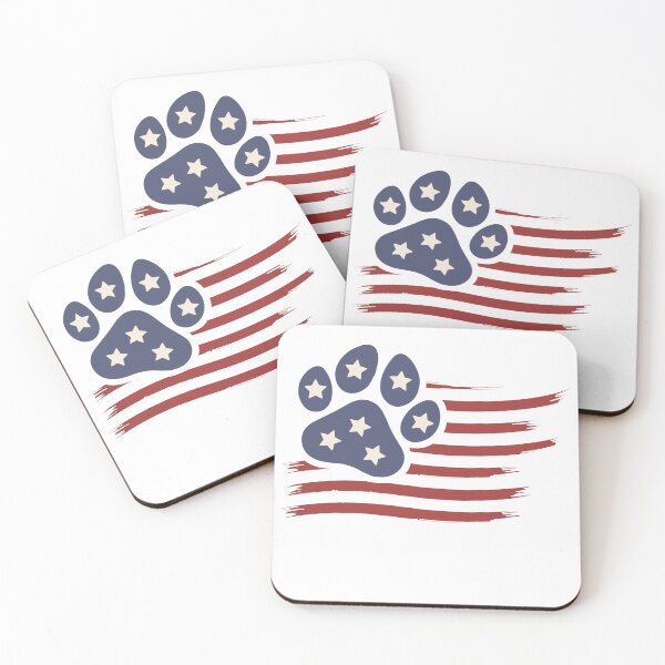 Item preview, Paw Flag July 4th designed and sold by Pawsome Picks.