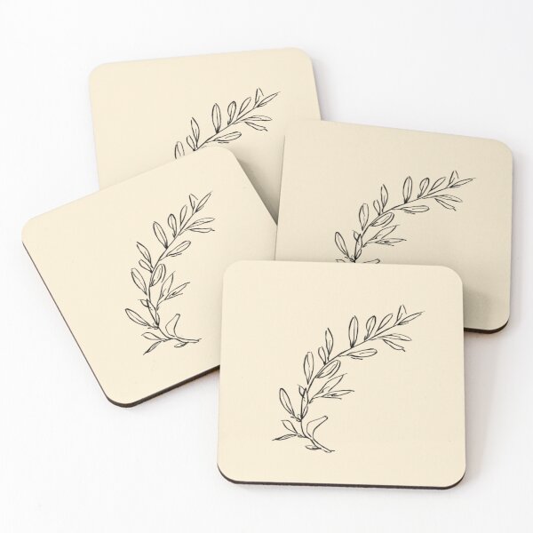 Item preview, Olive Branch Line Art Minimalist Botanical Wall Print designed and sold by ChromaLens.