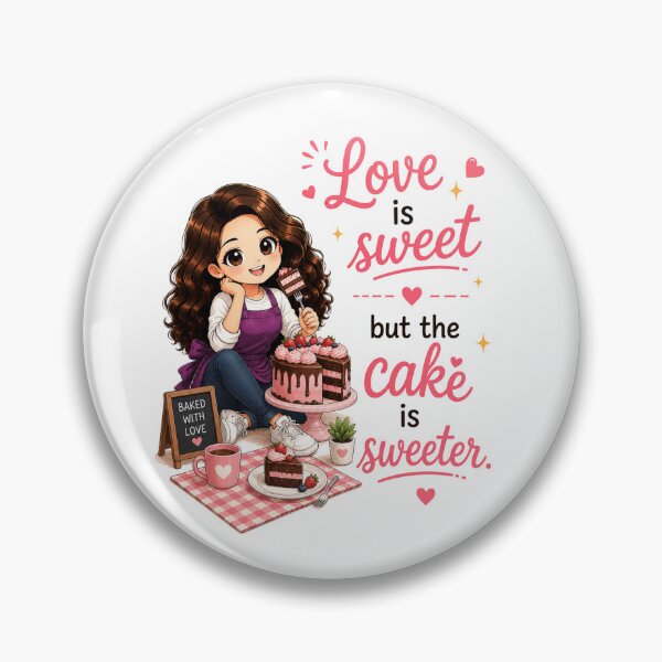 Item preview, Love is Sweet But the Cake is Sweeter designed and sold by thecookiegallery.