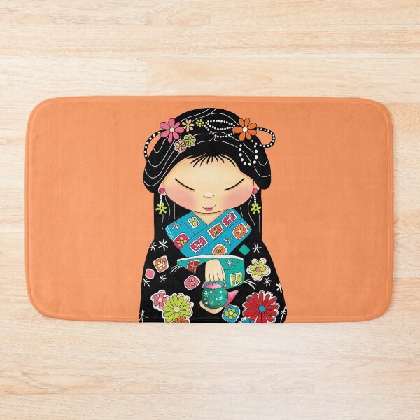 Item preview, Little Green Teapot Kawaii Geisha Girl Tea Ceremony designed and sold by Karin Taylor.