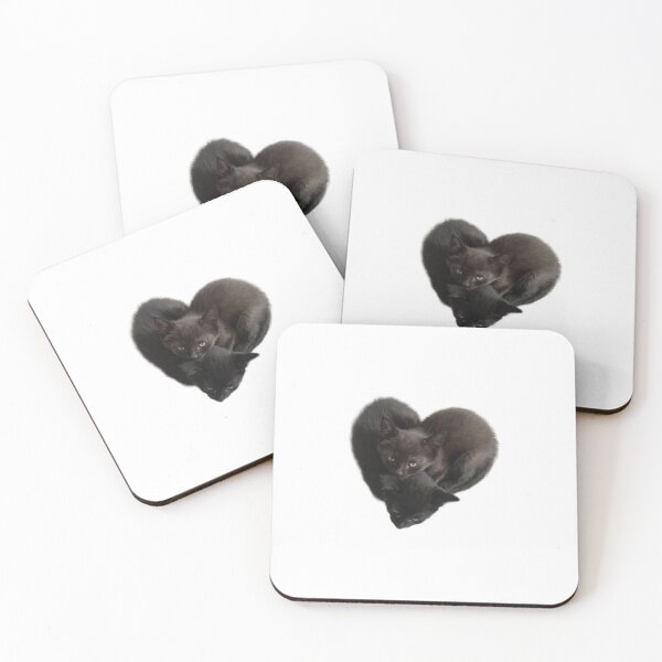 Item preview, Black heart cats designed and sold by Living Green in a Red State .