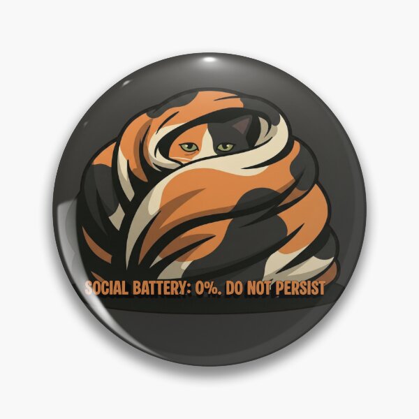 Item preview, Casimira: Social Battery Dead Sticker designed and sold by catastrocat.