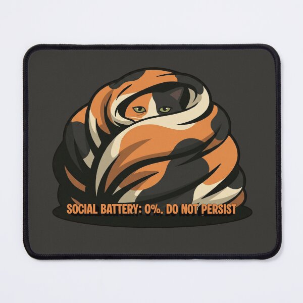Item preview, Casimira: Social Battery Dead Sticker designed and sold by catastrocat.