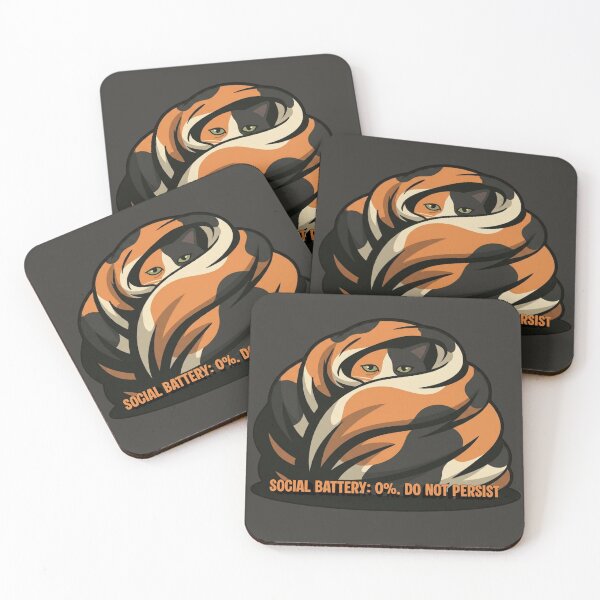 Item preview, Casimira: Social Battery Dead Sticker designed and sold by catastrocat.