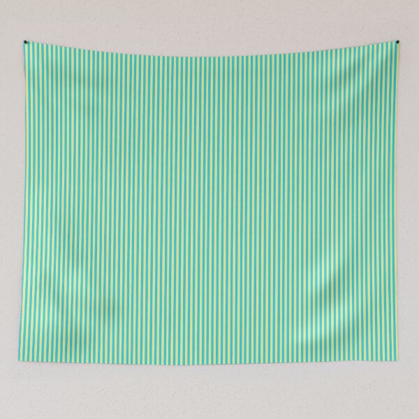 Item preview, Pastel Yellow and Cyan Vertical Stripes | Minimalist Summer Striped Pattern | Cheerful Bright Stripe Design | Aesthetic Pastel Beach Vibes Print | Modern Preppy Vertical Stripes designed and sold by VivaFy.