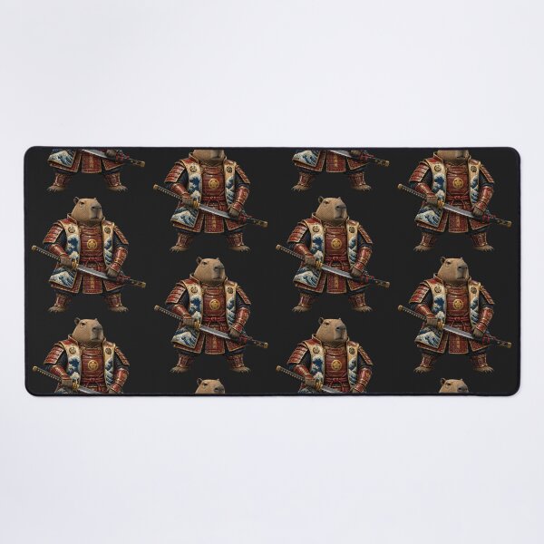 Item preview, Noble Samurai Capybara Ukiyo-e Warrior designed and sold by MarVan-Prints.
