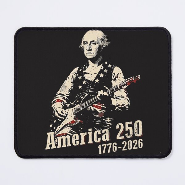 Item preview, George Washington Electric Guitar America 250 Years Semiquincentennial Art T-Shirt designed and sold by TShak Clothing .